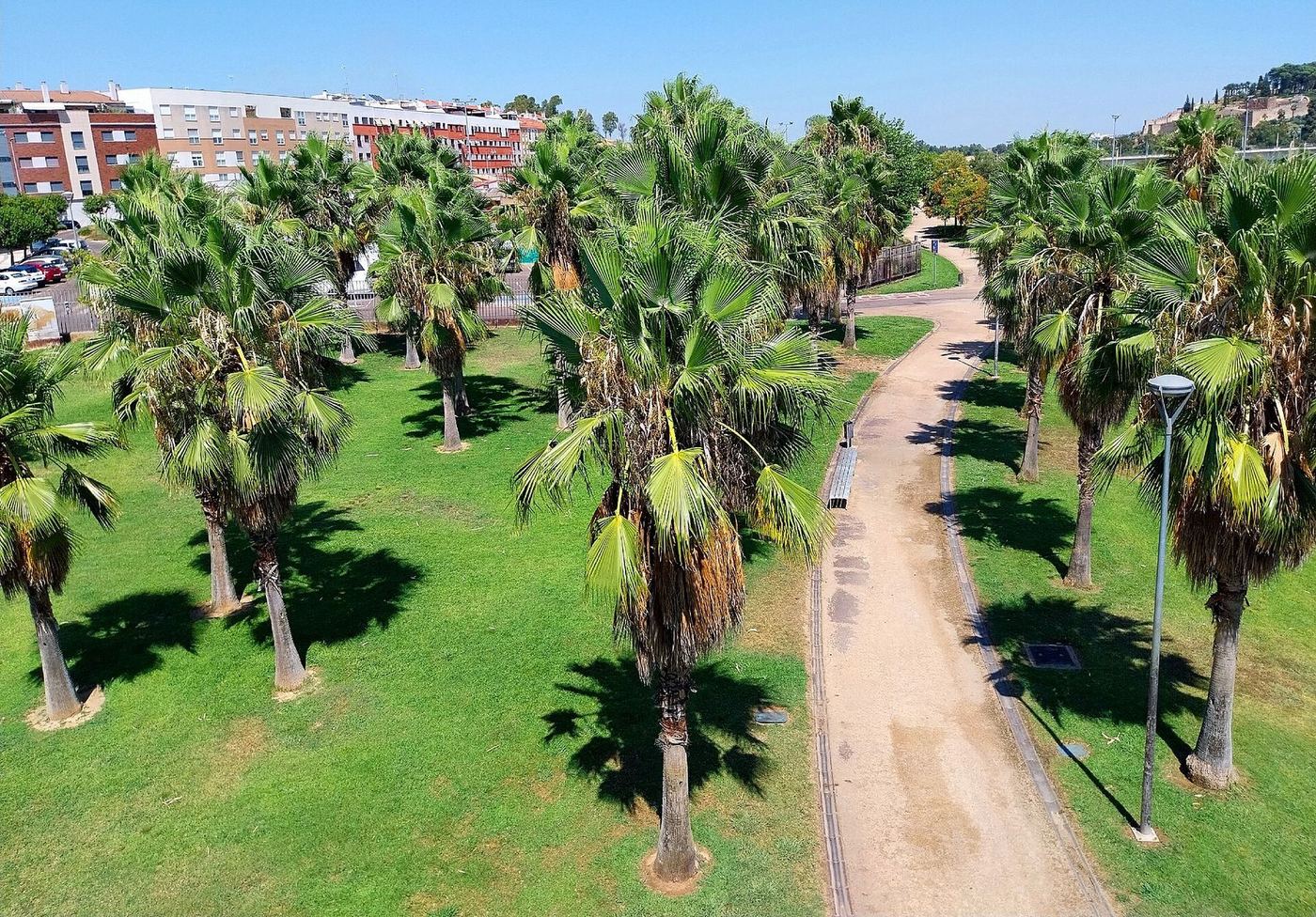 Parque del Guadiana en Badajoz al final de una ruta urbana