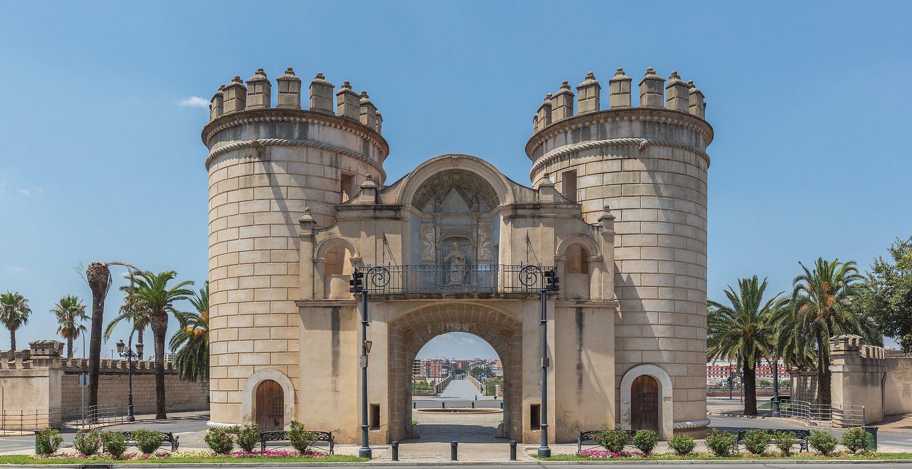 Puerta de Palmas, uno de los iconos monumentales de Badajoz