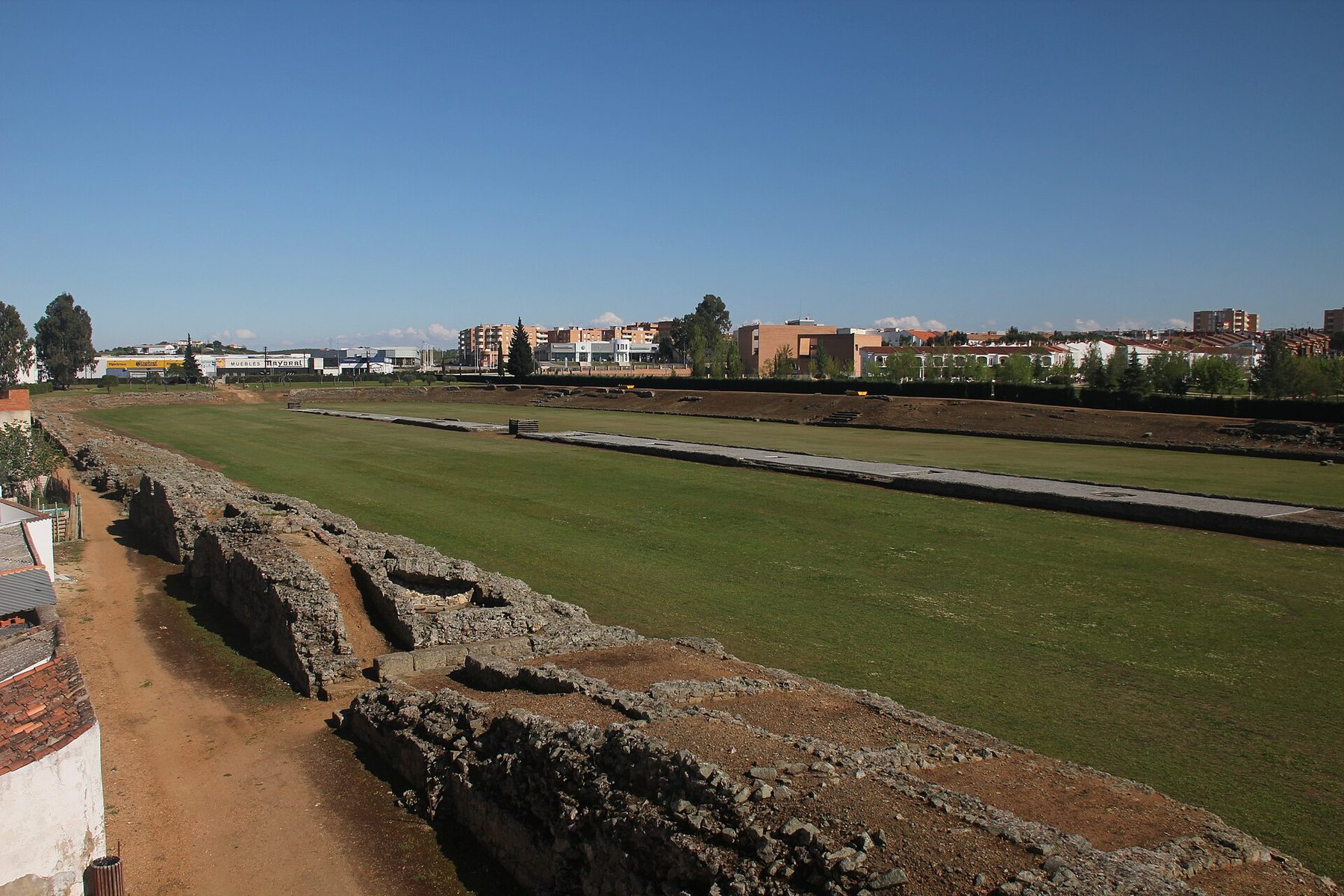Vista del circo romano de Mérida