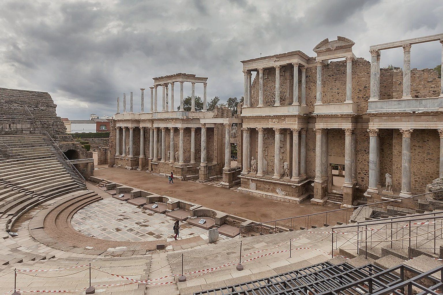 Teatro romano de Mérida en una visita cultural