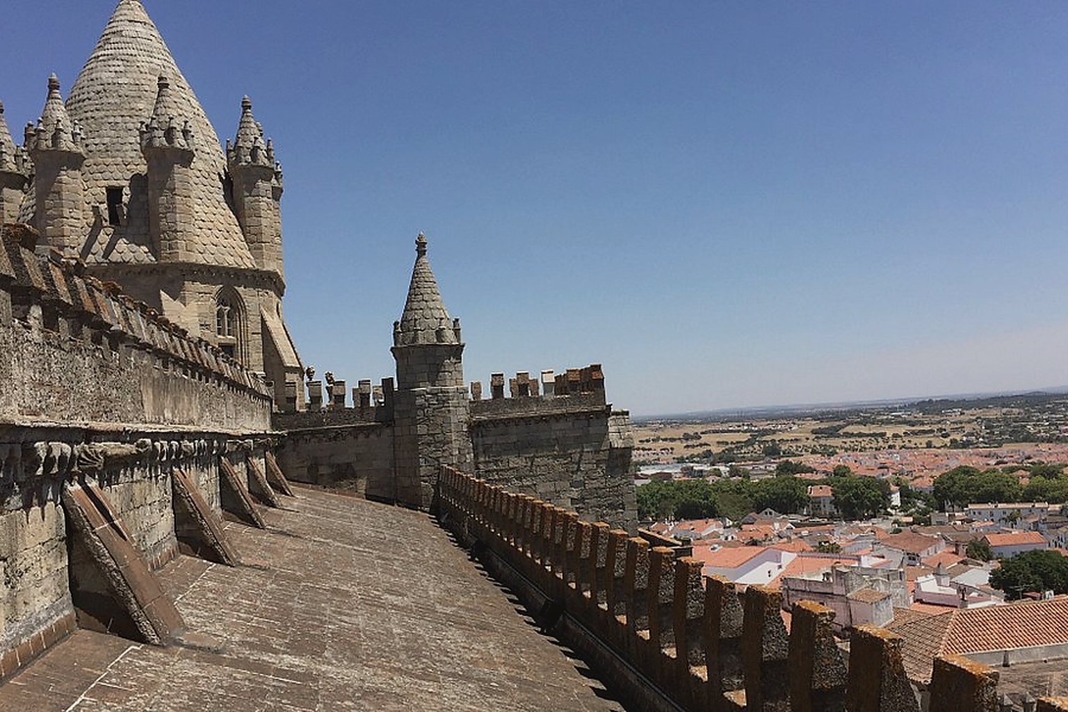 Vista de Évora desde la catedral